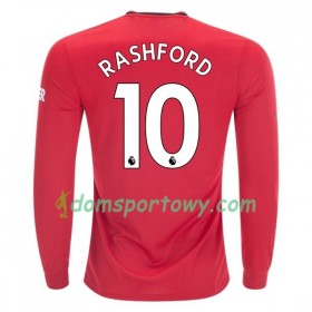 Koszulka Manchester United Marcus Rashford 10 Domowe Koszulki Piłkarskie 2019-2020 Długi Rękaw